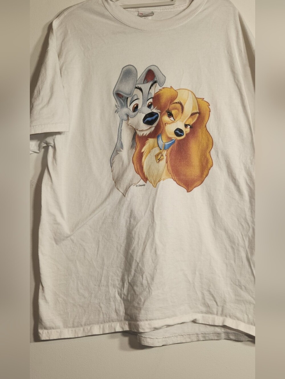 🤍Disney Lady🤍 and the Tramp 🤍Graphic Tee – White XL